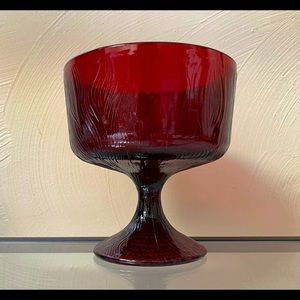 Hoosier Ruby Red  4031 Tree Bark Pattern VTG 1950s